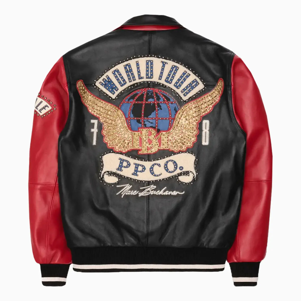 Chaqueta de cuero para hombre World Tour