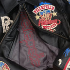 Chaqueta corta de cuero American Bruiser para mujer