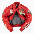Chaqueta corta de cuero American Bruiser para mujer