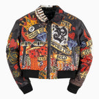 Women's High Rollers Crop Leather Jacket
