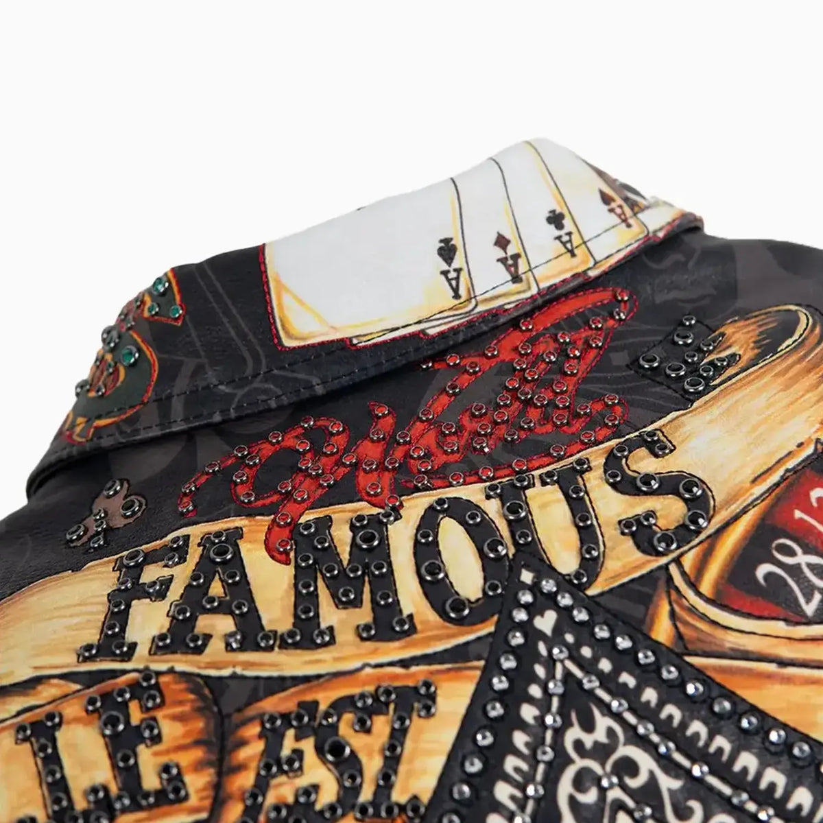 Women's High Rollers Crop Leather Jacket