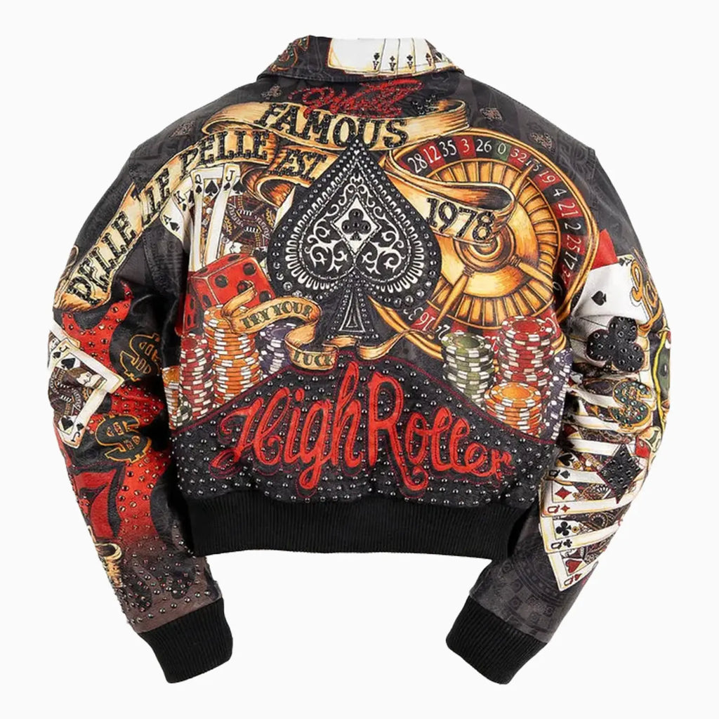 Women's High Rollers Crop Leather Jacket