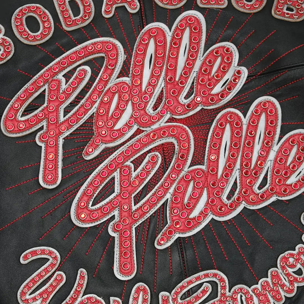 Chaqueta de cuero del famoso Women's World Soda Club