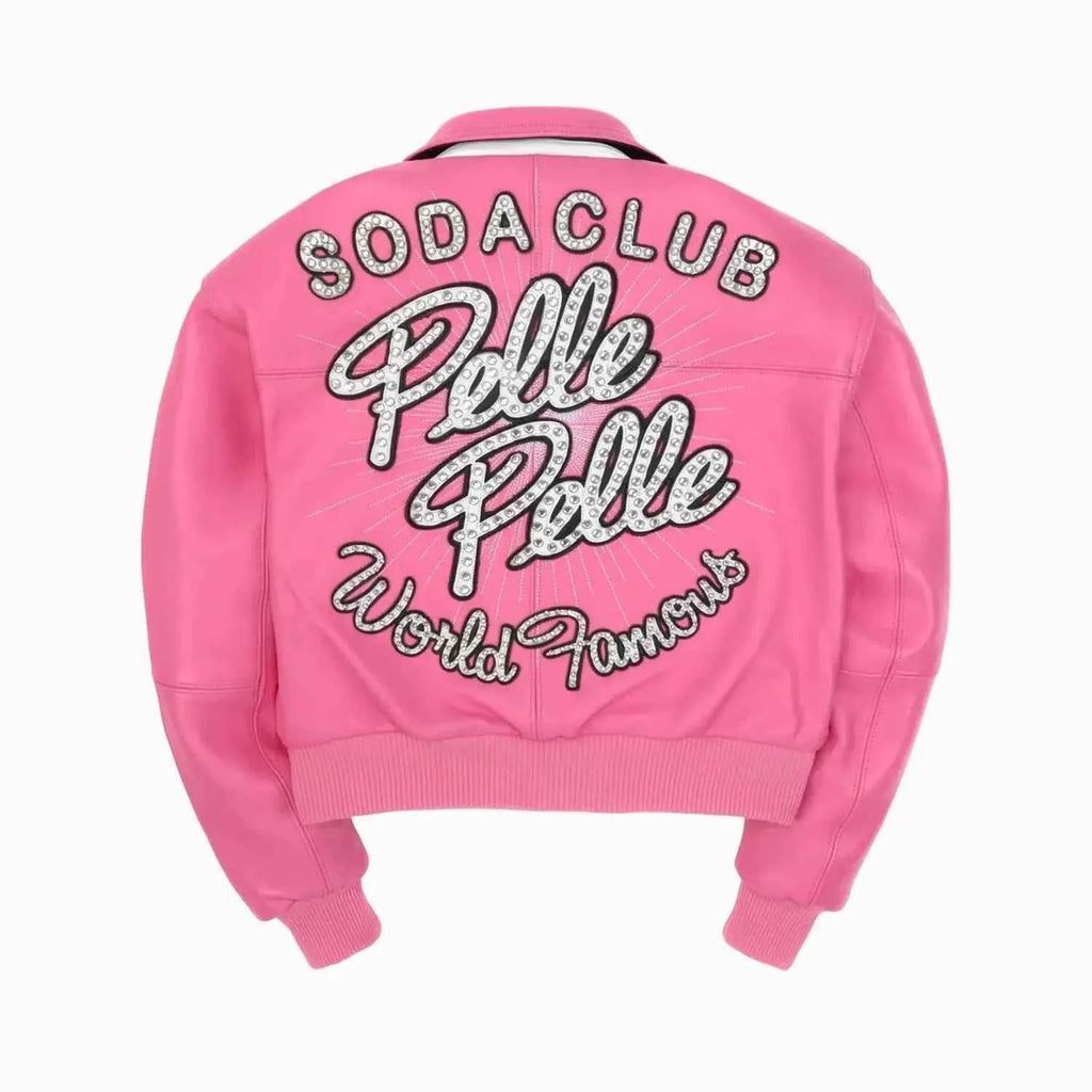 Women's World Famous Soda Club Leather Jacket