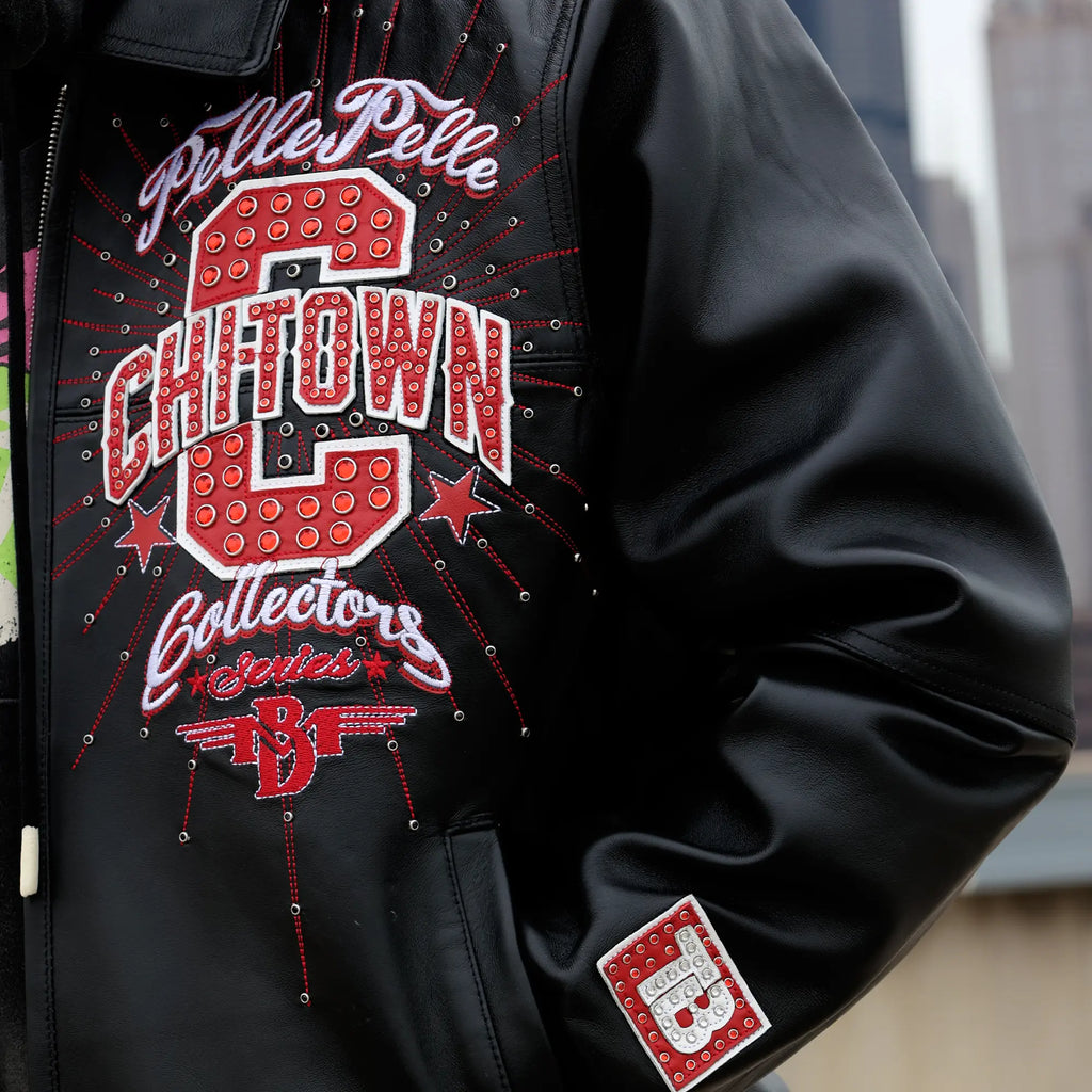 Blouson en cuir pour homme Pelle-Pelle X TB Chi-Town