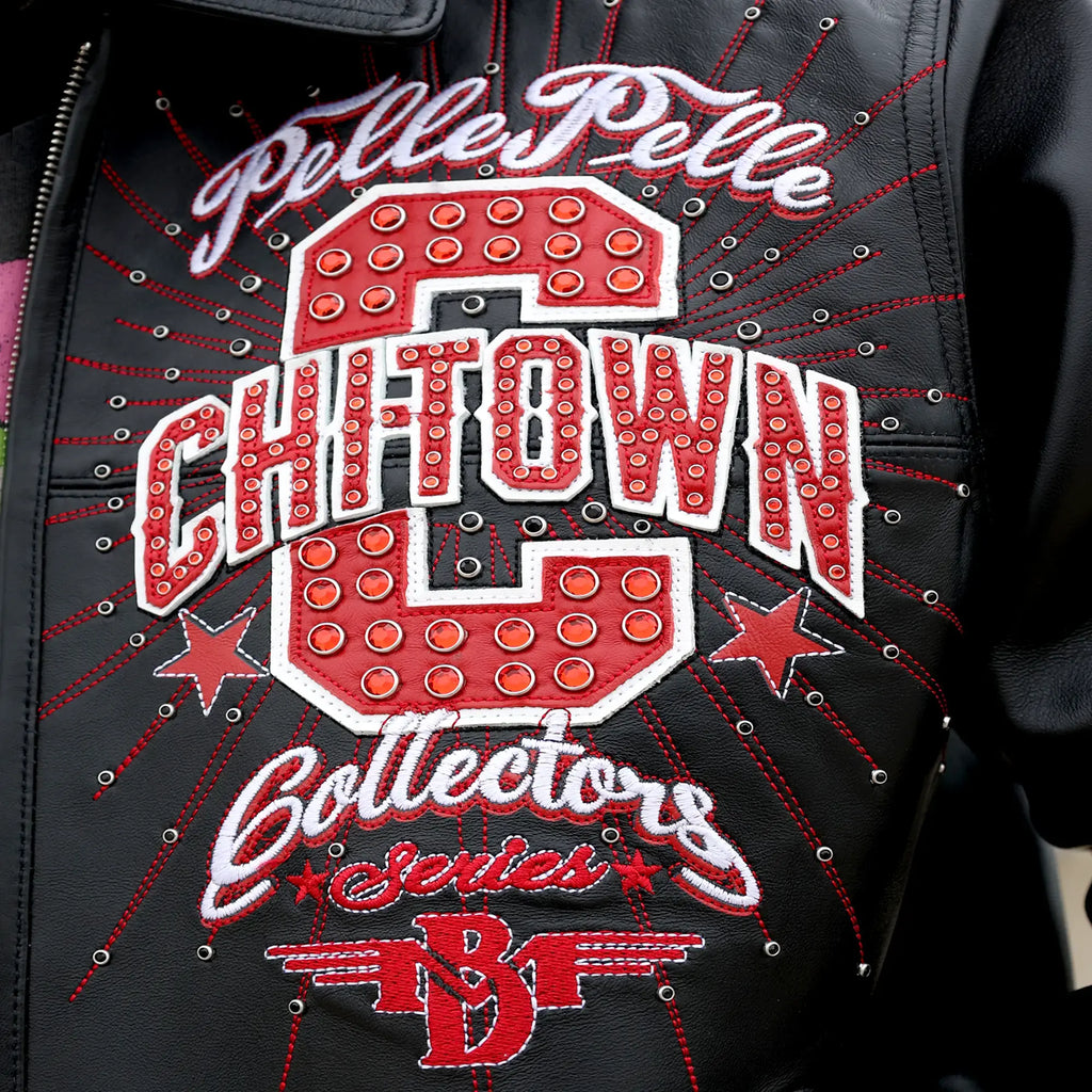 Blouson en cuir pour homme Pelle-Pelle X TB Chi-Town