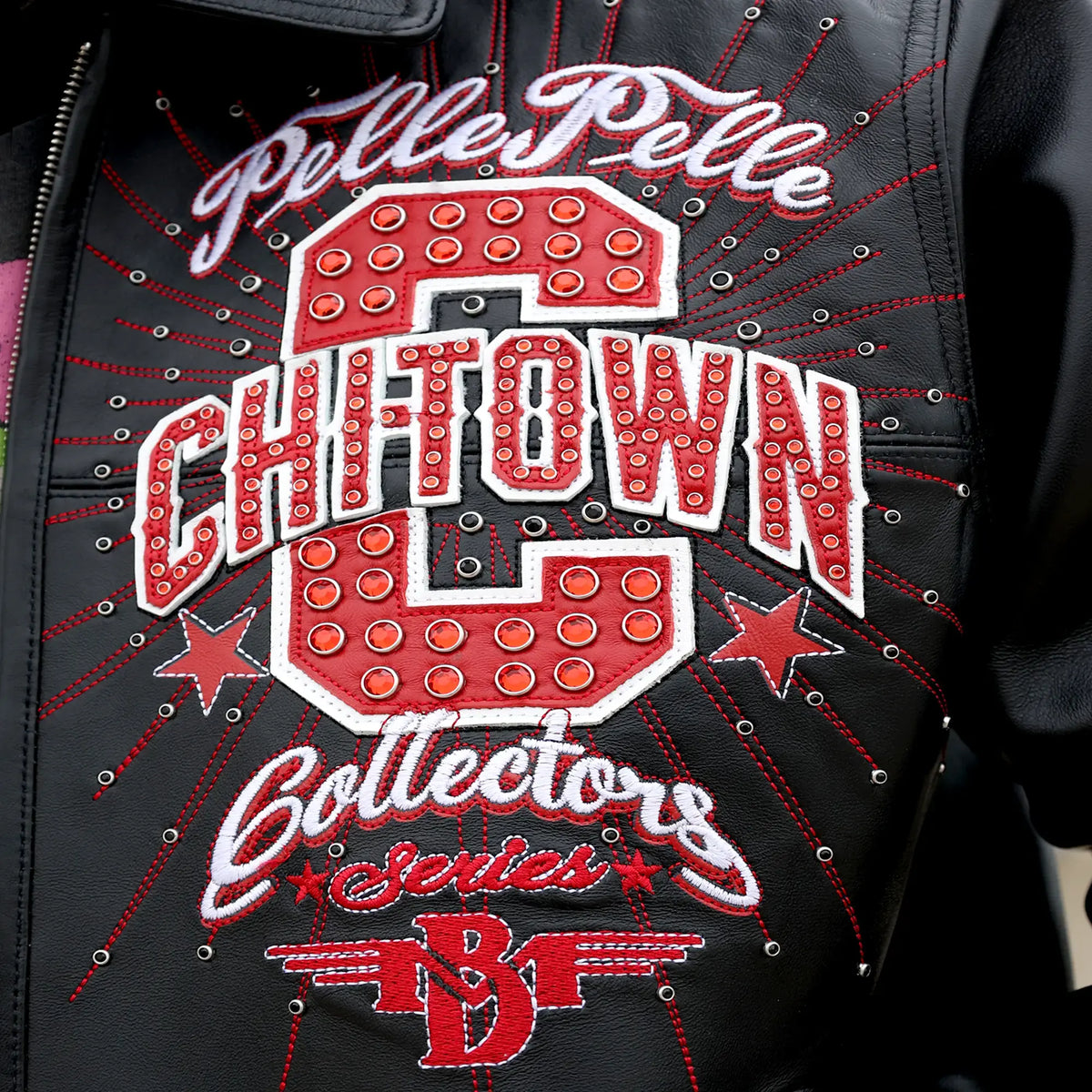 Blouson en cuir pour homme Pelle-Pelle X TB Chi-Town