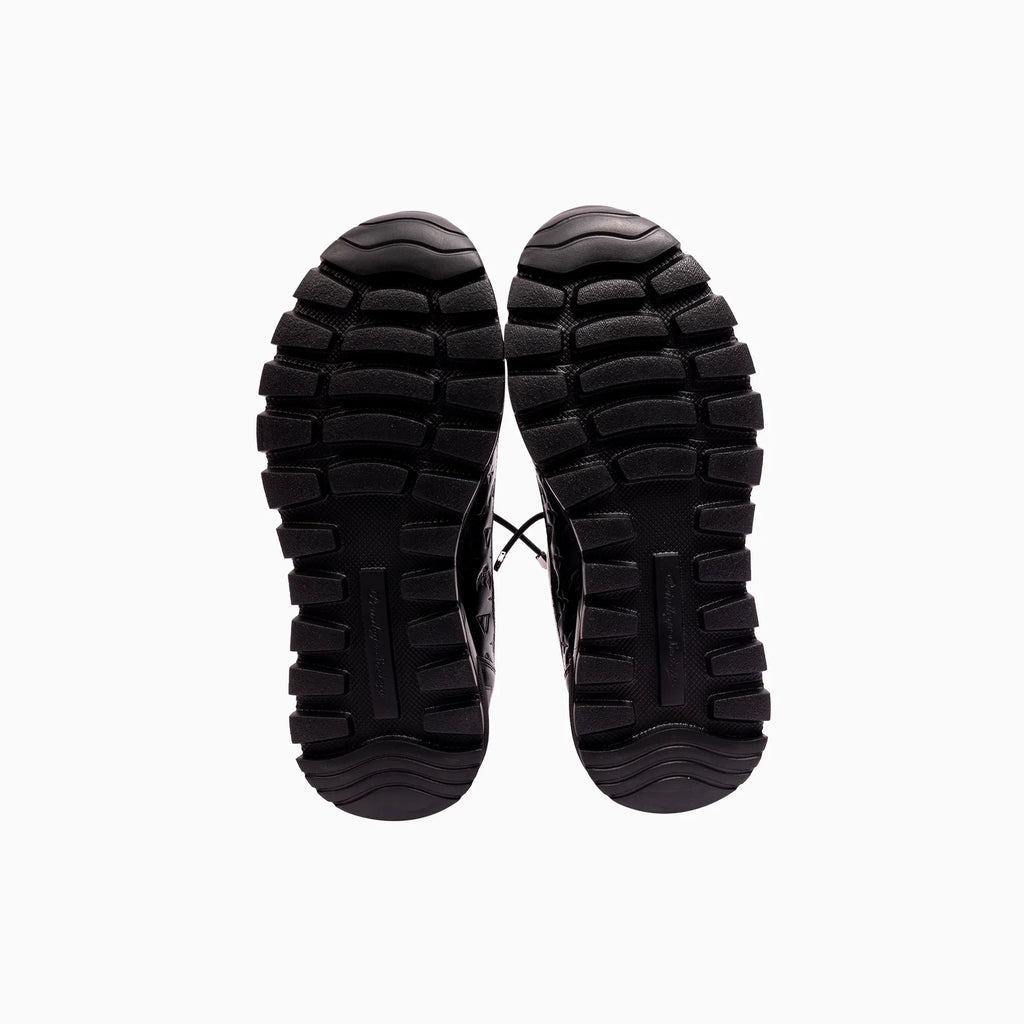 Baskets montantes monogrammées en cuir pour homme