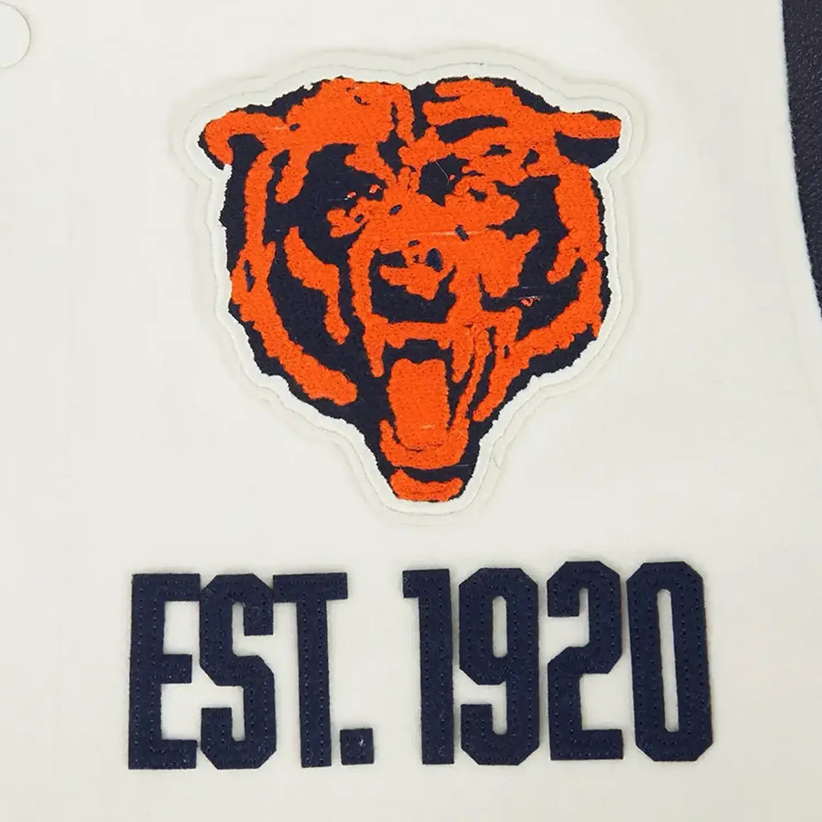 Men's Chicago Bears Original Rib Wool Varsity Jacket