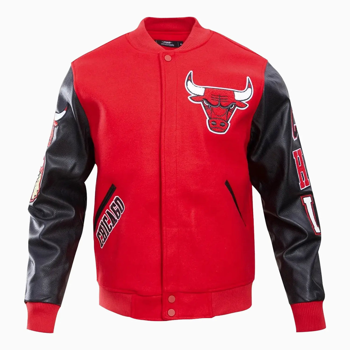 Chaqueta universitaria con el logo de los Chicago Bulls para hombre