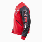 Chaqueta universitaria con el logo de los Chicago Bulls para hombre