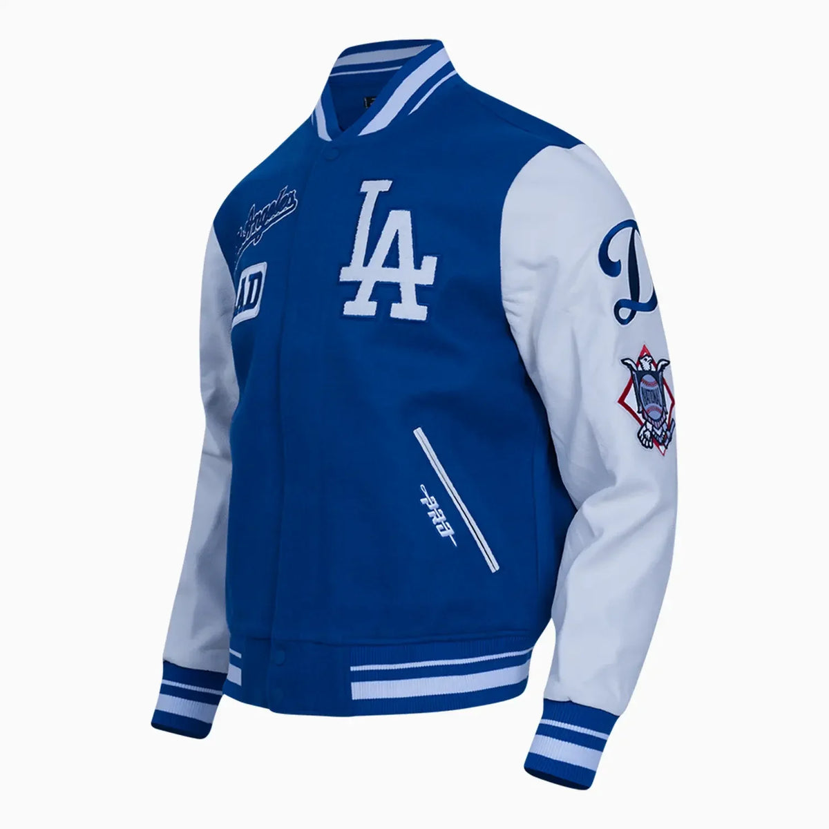 Chaqueta universitaria de lana Los Angeles Dodgers MLB Area Code para hombre