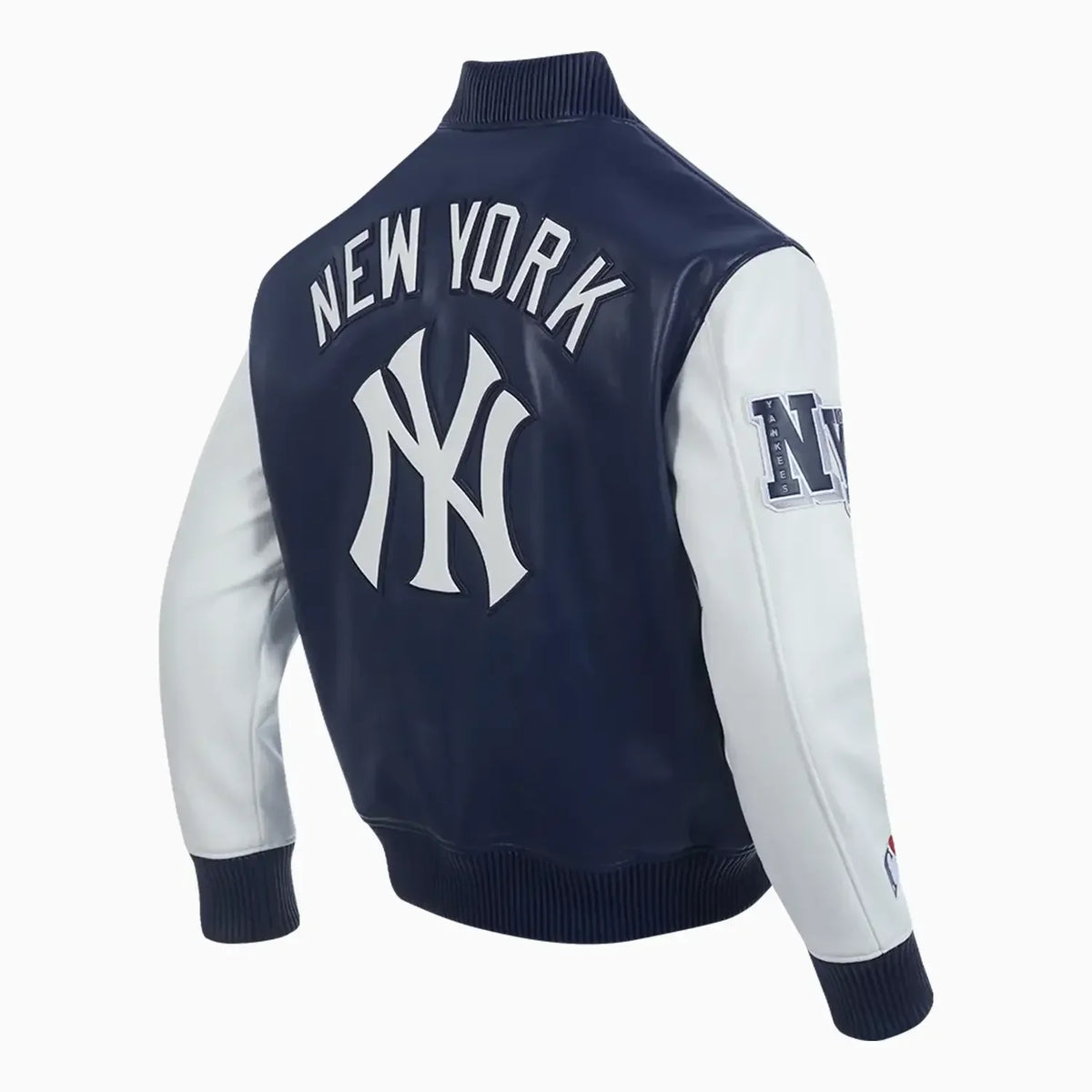 Chaqueta de cuero tipo bómber Signature City de los New York Yankees para hombre