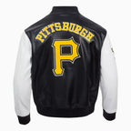 Men's Pittsburgh Pirates Leather Varsity Jacket