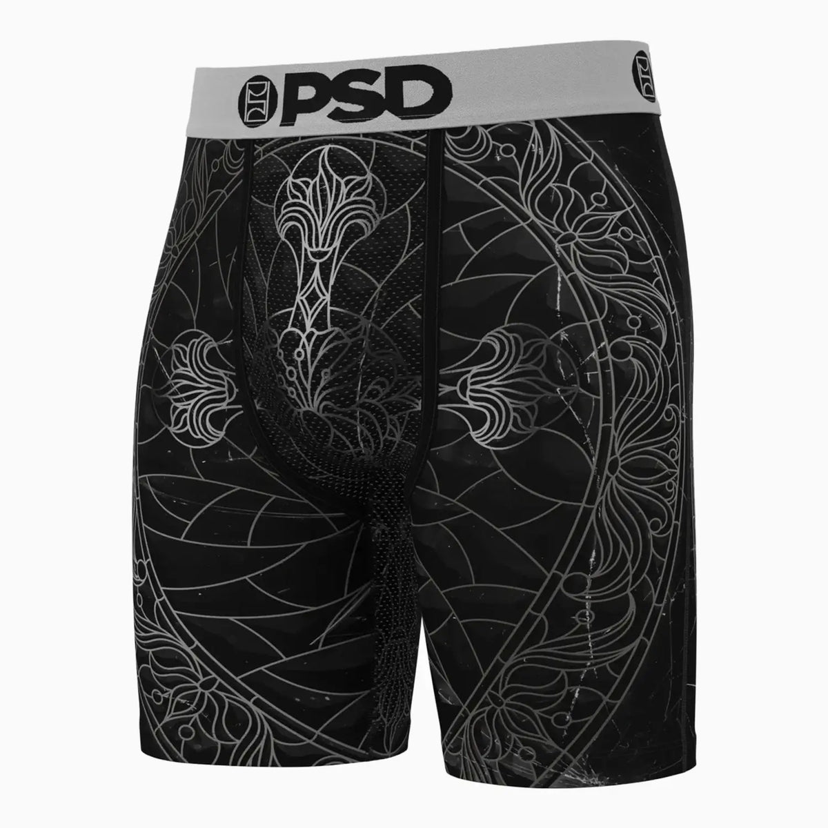 Men's Black Path Boxer Brief