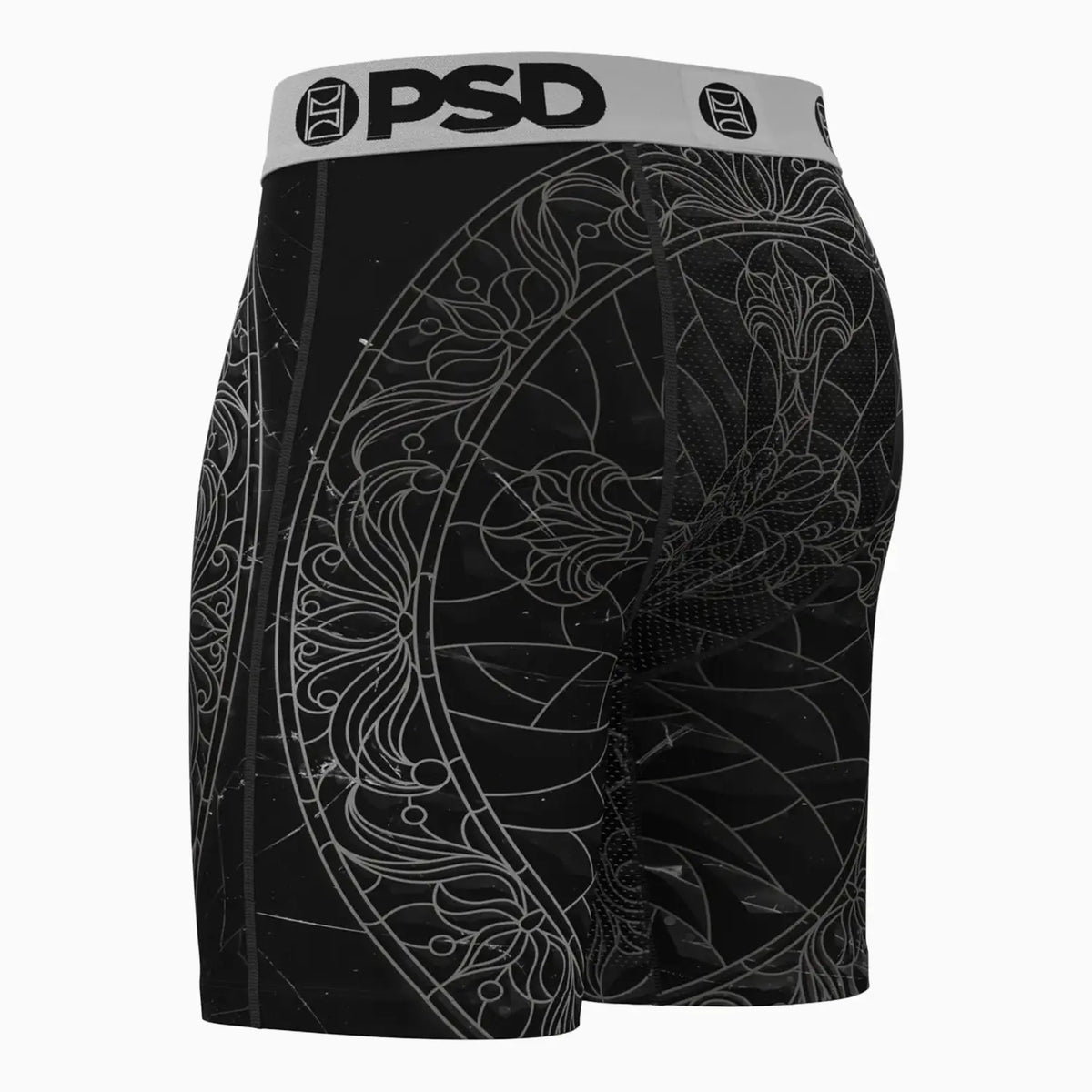 Men's Black Path Boxer Brief