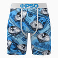 Men's Blue Fortune Standard Length Boxer