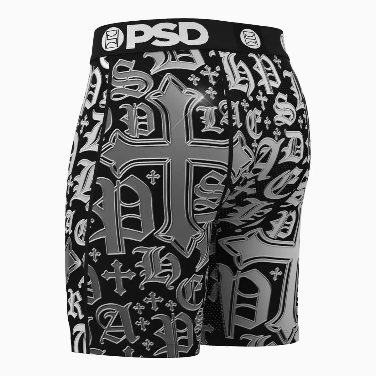 Men's Chrome Letters Standard Length Boxer