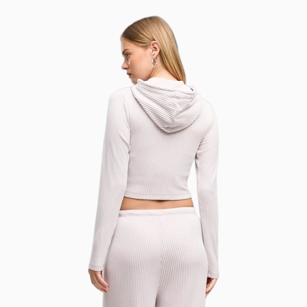 Conjunto de Costura Acanalada Suave al Tacto para Mujer