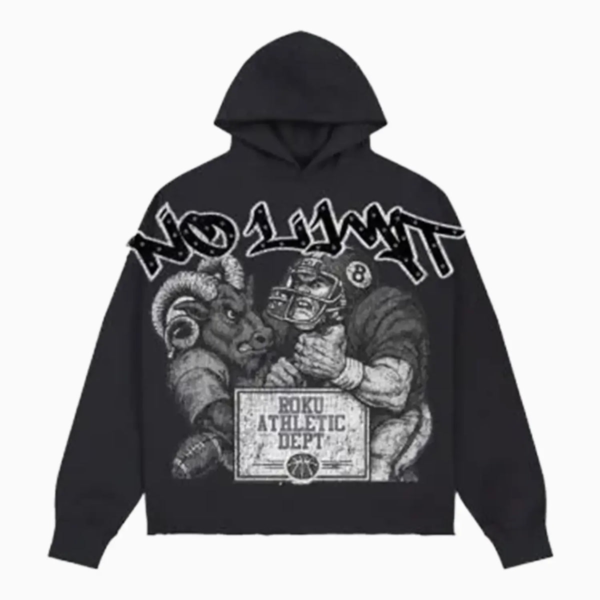 Sudadera con capucha de felpa holgada No Limit para hombre