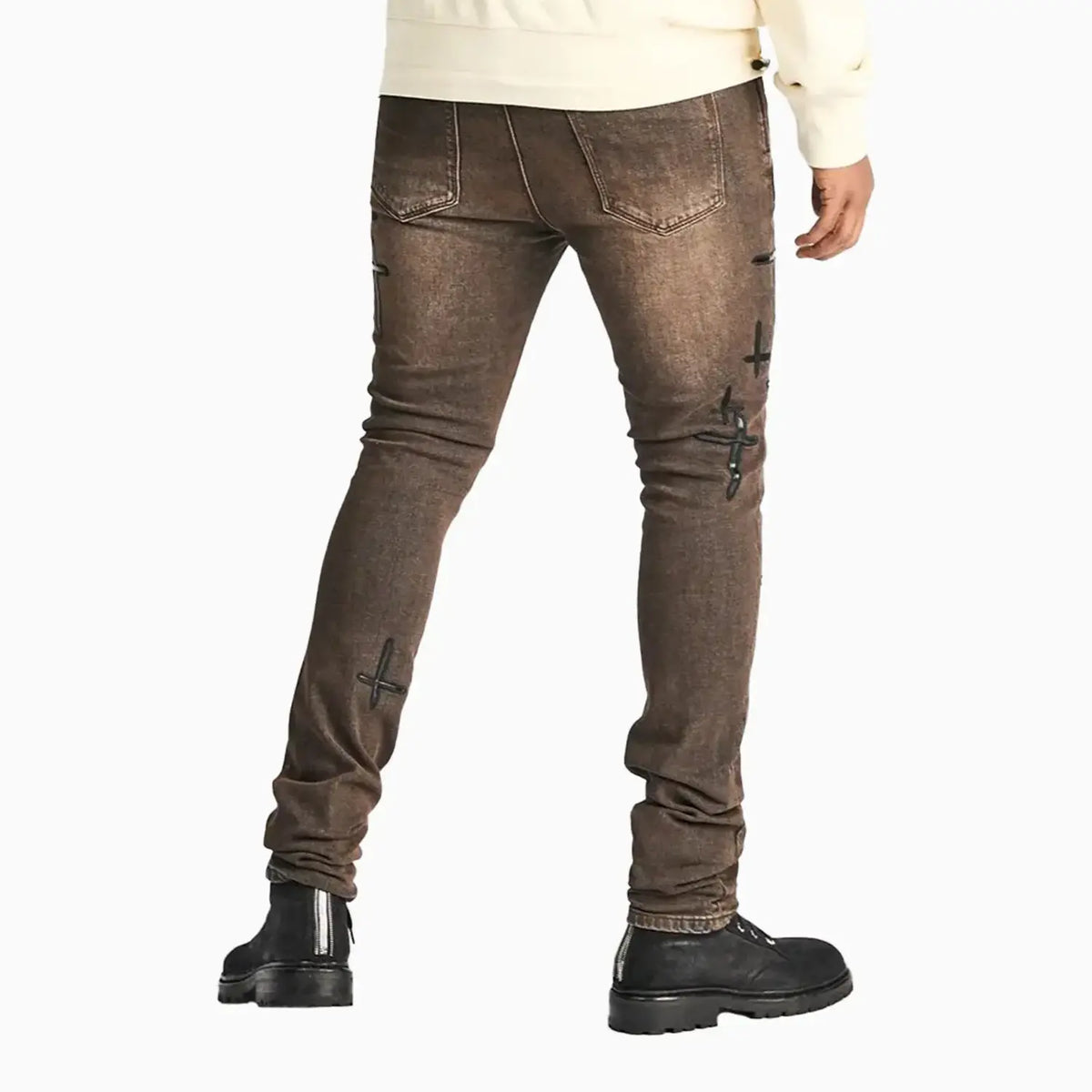 Men's Bryant Skinny Cross Patch Jeans Pant