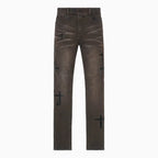 Pantalón de mezclilla Bryant Skinny con parches cruzados para hombre
