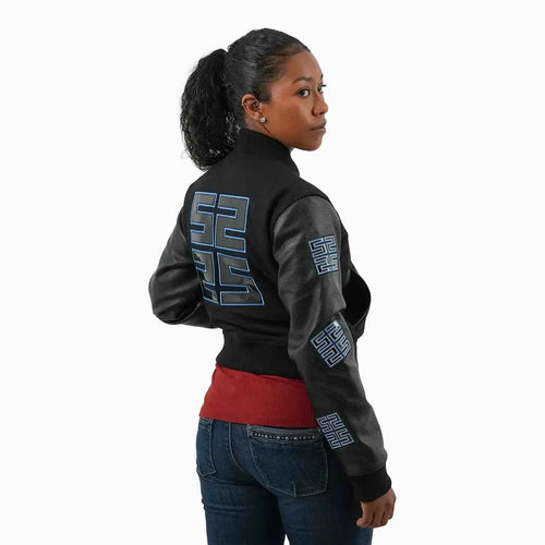 Women's Reflective Wool Varsity Jacket - Famous | Online Store
