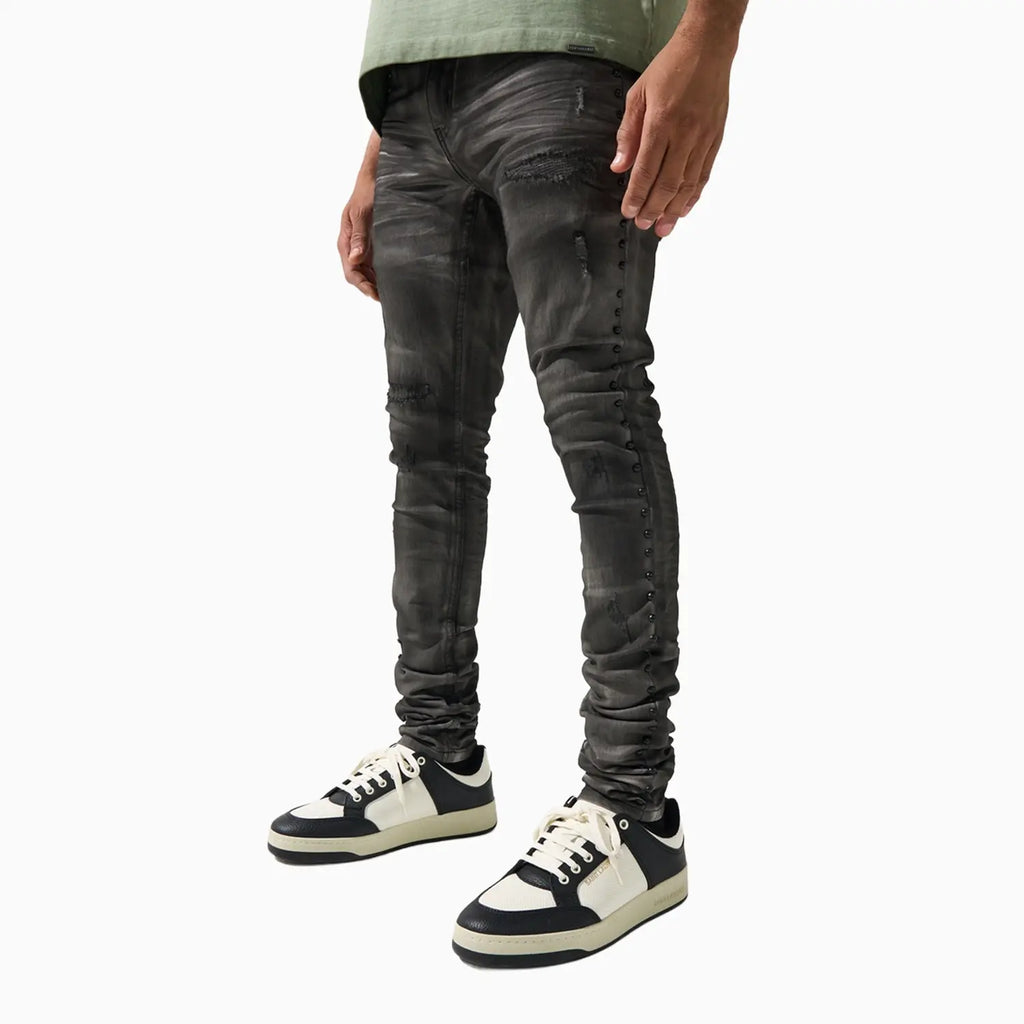 Pantalón de mezclilla para hombre con armadura