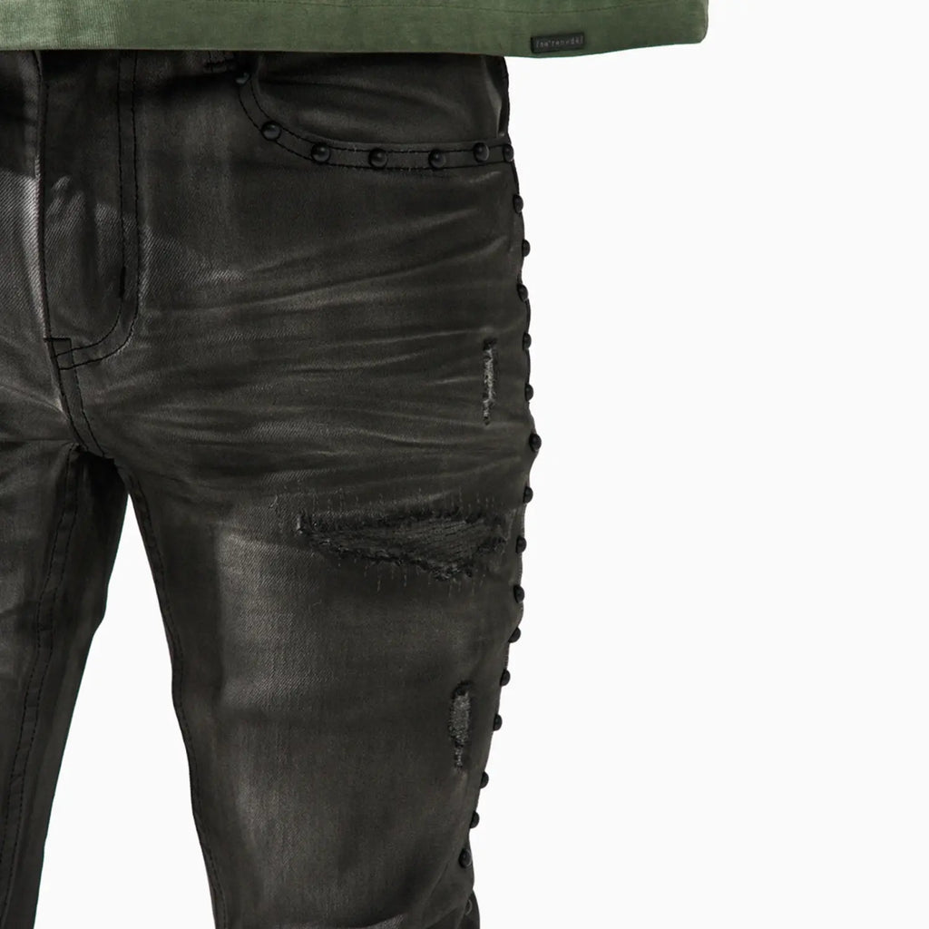 Pantalón de mezclilla para hombre con armadura