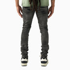 Pantalón de mezclilla para hombre con armadura
