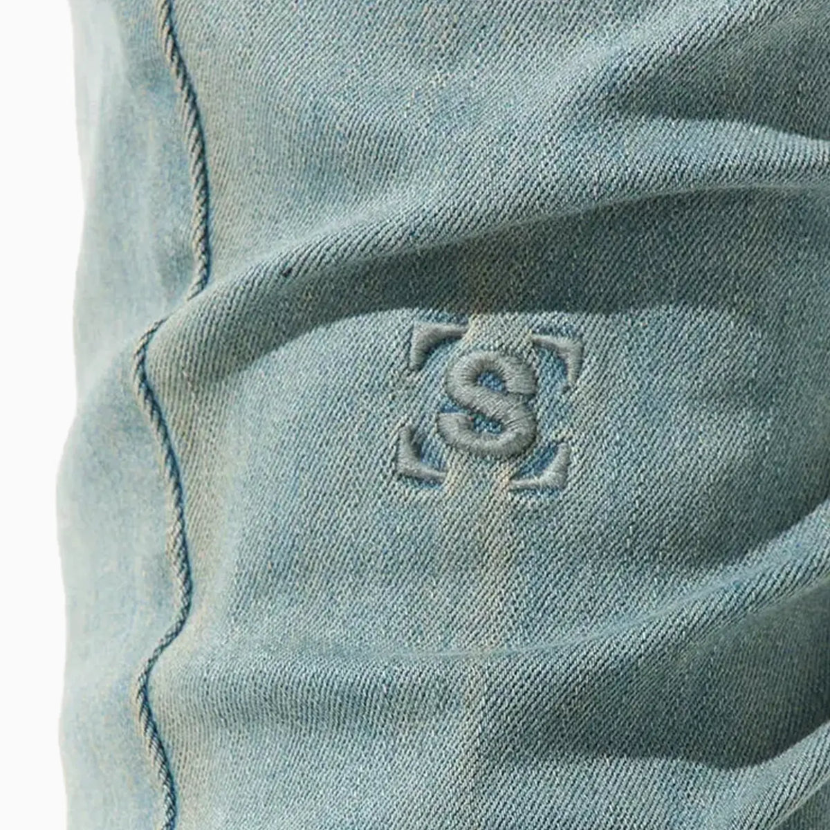 Pantalón skinny de hombre color verde espuma de mar