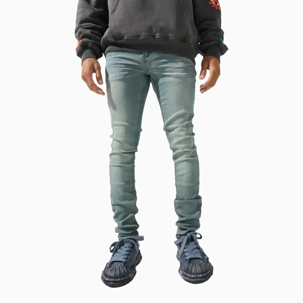 Pantalón skinny de hombre color verde espuma de mar