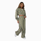 Women¡¯s Olive Green Cropped Tracksuit