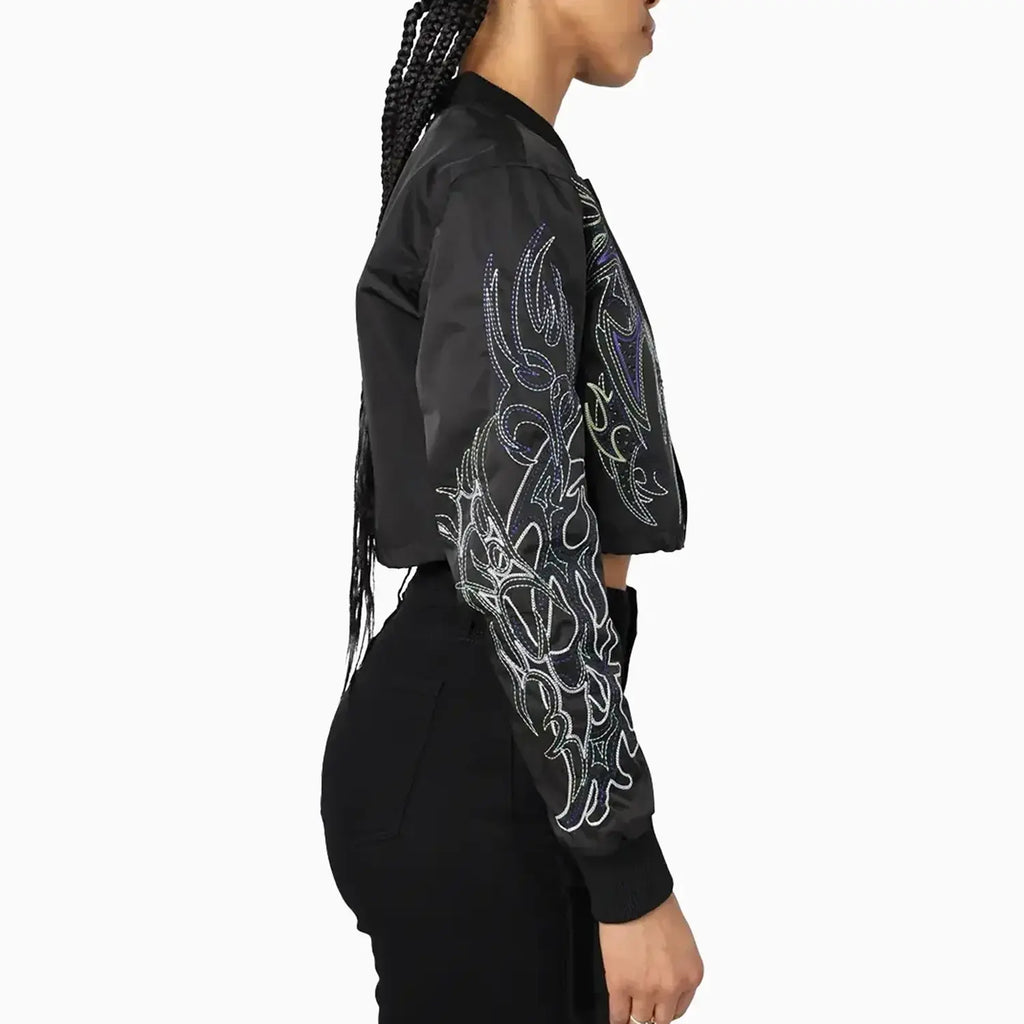Chaqueta ligera de nailon revestido para mujer