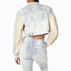 Women's Cropped Rhinestone Jean Outfit