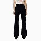 Women's Graphic Print Crop Top and Flared Cargo Pant Outfit