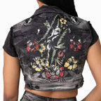 Women's Graphic Trucker Denim Outfit