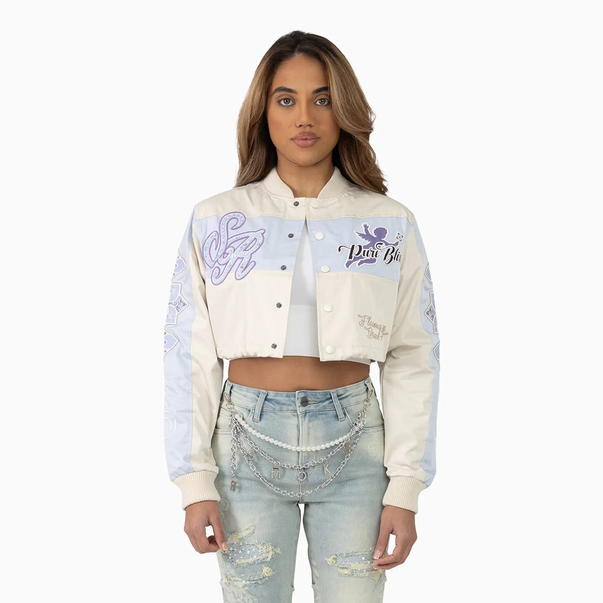 Women's Metallic Windbreaker Jacket