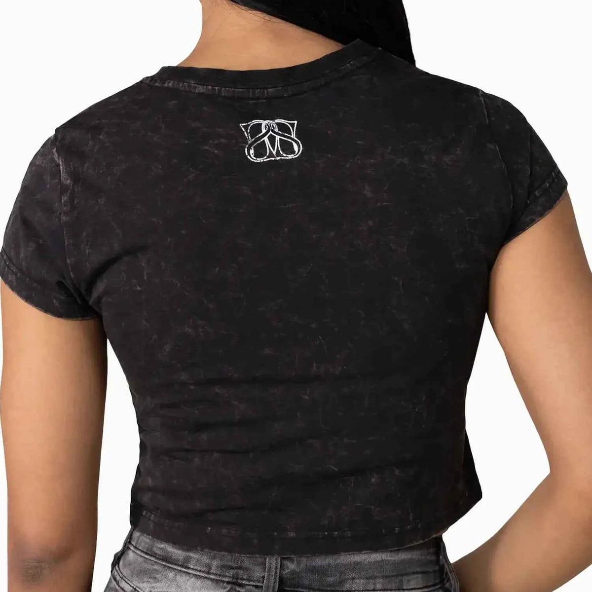 Women's Rhinestone Crop T-Shirt