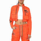 Conjunto utilitario de nailon para mujer