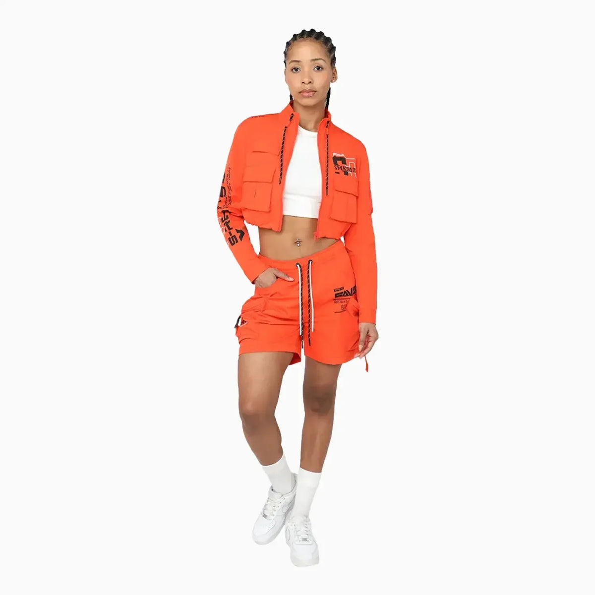 Women's Utility Nylon Printed Outfit