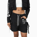Women's Utility Windbreaker Nylon Printed Outfit