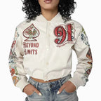 Women's Varsity Cropped Light Jacket