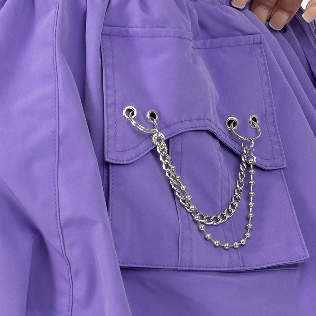 Women's Windbreaker Bubble Skirt