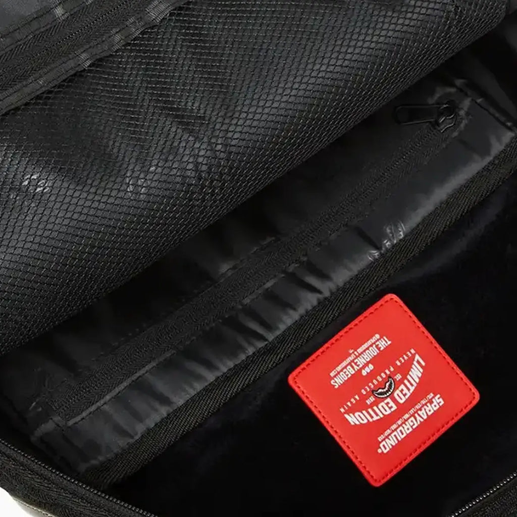 Black Quilted Irridescent DLXSV Backpack