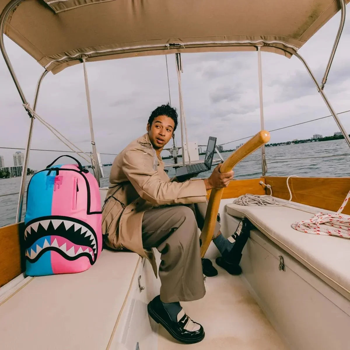 Candy Clash Shark Central Backpack