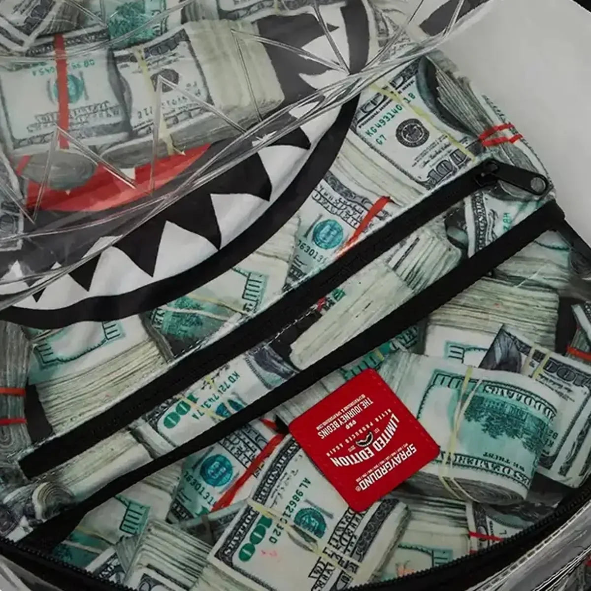 Sac à dos transparent - Mangeur d'argent