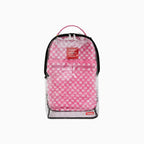 Sac à dos transparent Dlx : Rose dégoulinant, retiré du stock.