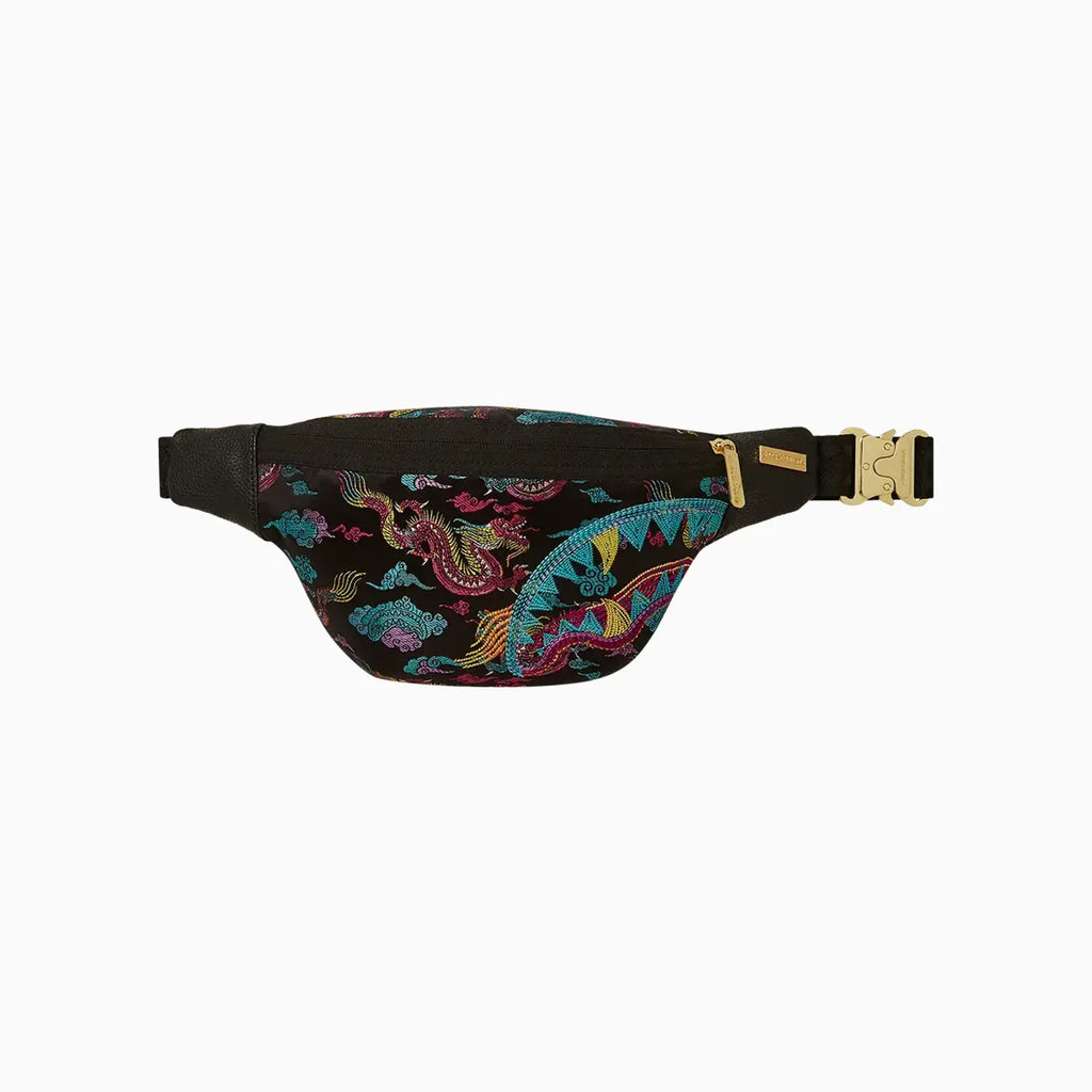 Sac bandoulière astucieux Dragons brodés