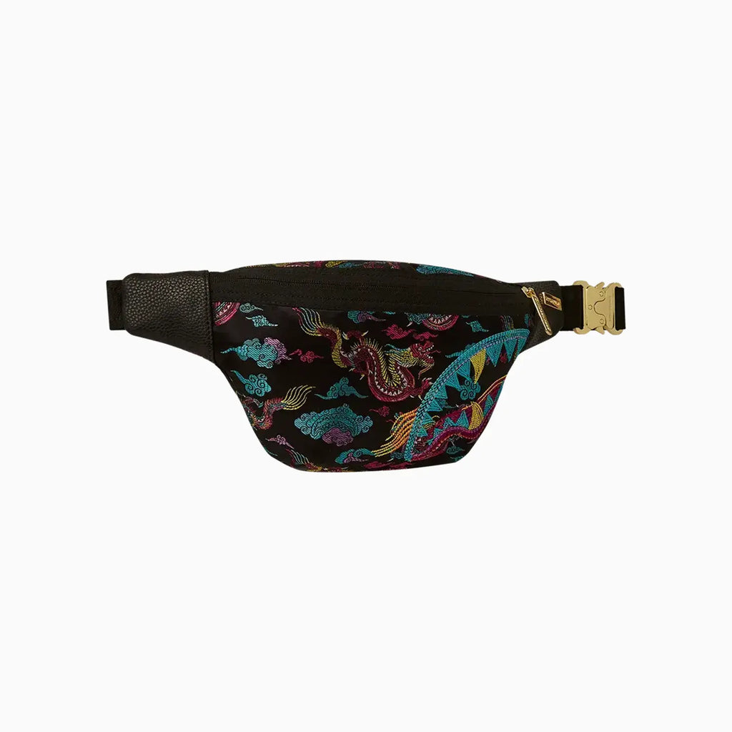 Sac bandoulière astucieux Dragons brodés